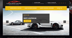 Desktop Screenshot of luxurysportcarhire.com